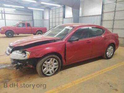 2014 Dodge AVENGER SE, красный — VIN 1C3CDZAB2EN199721, Copart