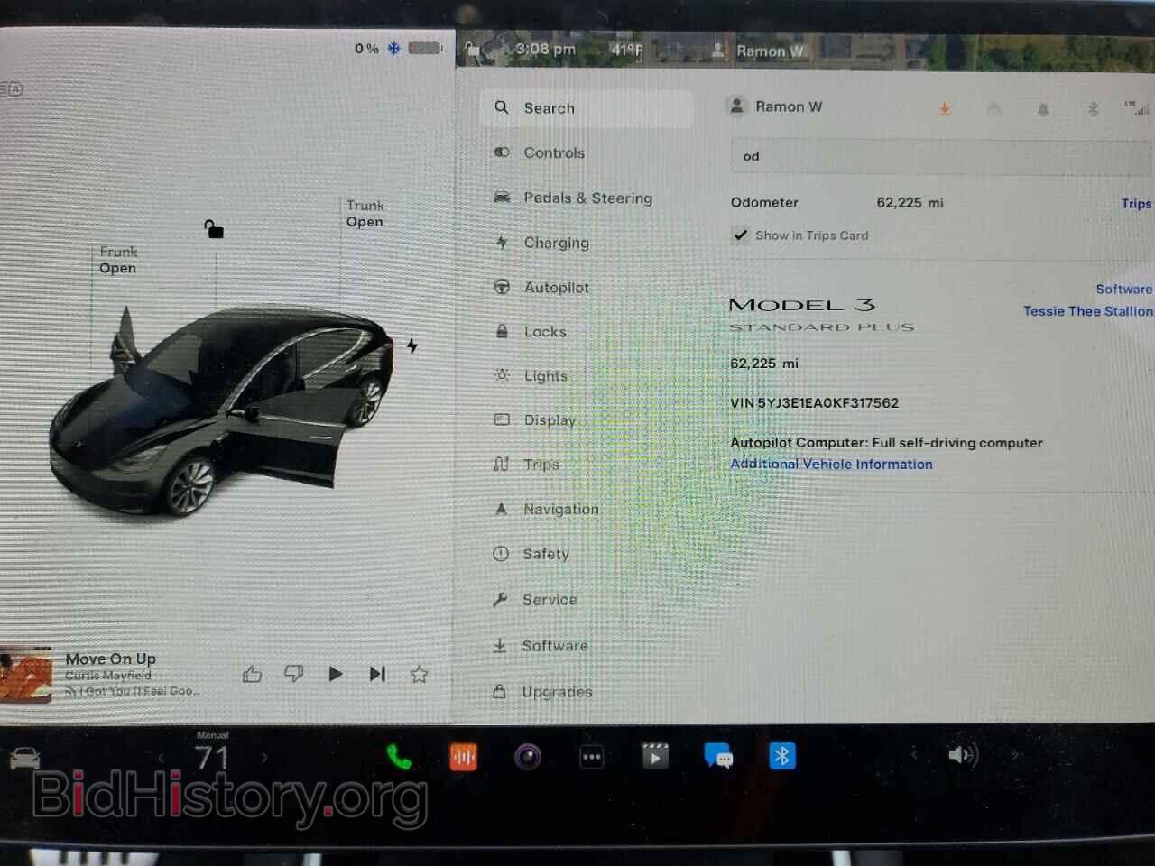 2019 TESLA MODEL 3 - VIN: 5YJ3E1EA0KF317562 - Фото 9