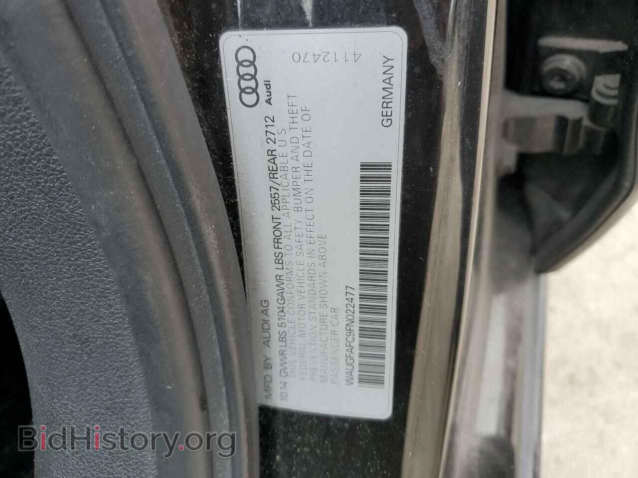 2015 AUDI A6 - VIN: WAUGFAFC9FN022477 - Фото 12