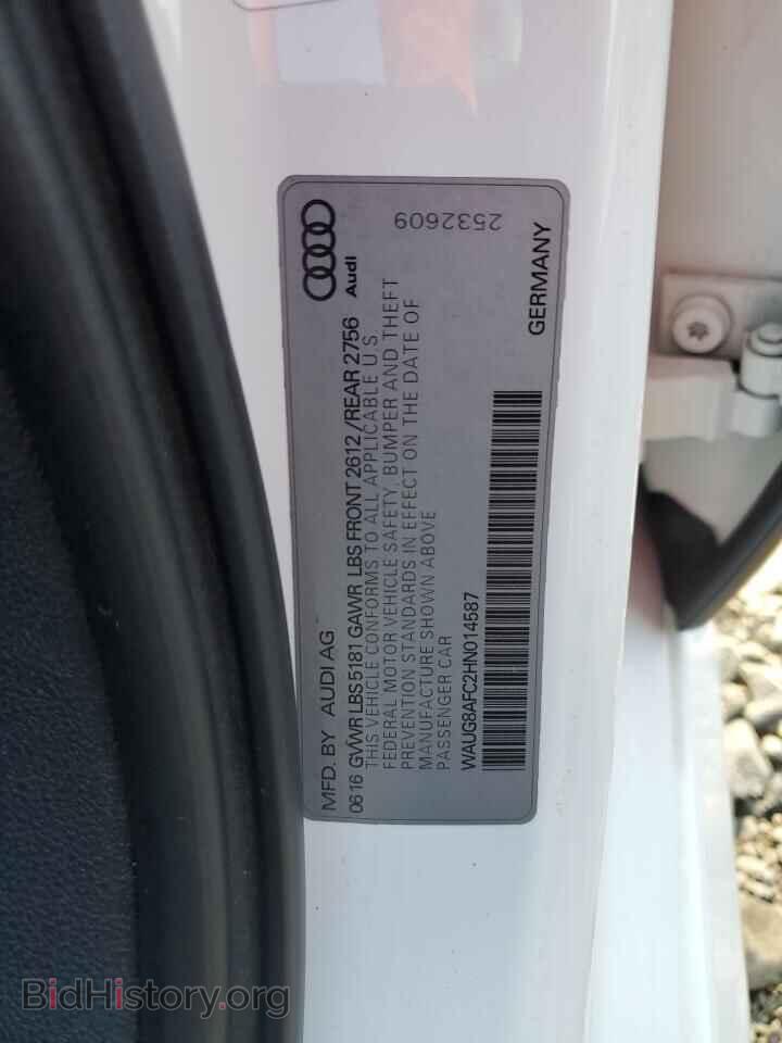 2017 AUDI A6 - VIN: WAUG8AFC2HN014587 - Фото 12