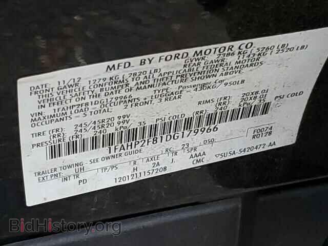 2013 FORD TAURUS - VIN: 1FAHP2F81DG179966 - Фото 12