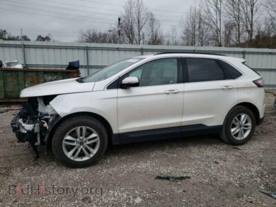2015 Ford EDGE SEL, white — VIN 2FMTK4J82FBB56496, Copart