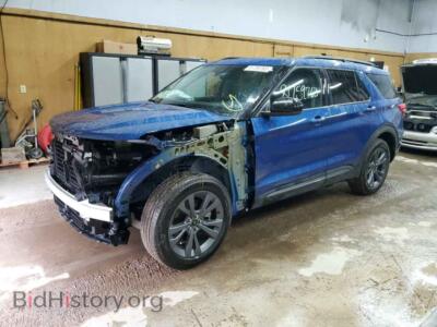 2023 Ford EXPLORER XLT, синий — VIN 1FMSK8DHXPGA92085, Copart