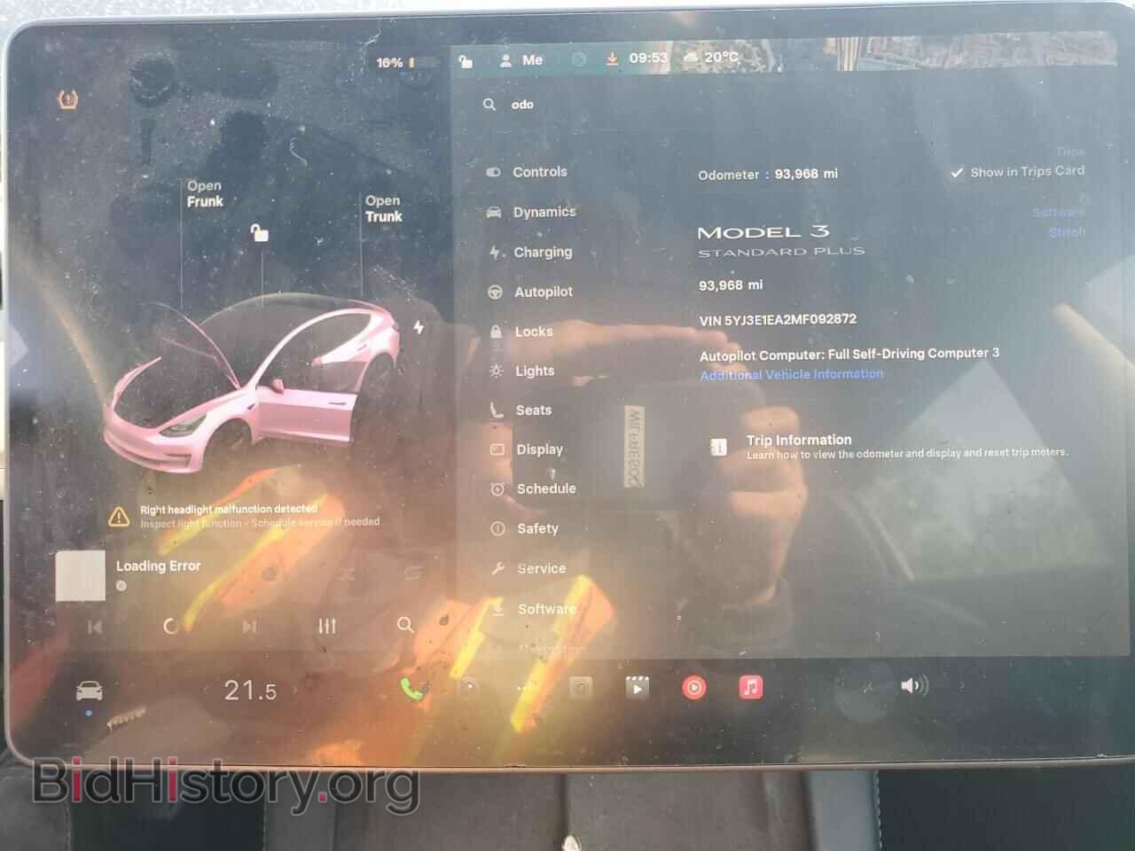 2021 TESLA MODEL 3 - VIN: 5YJ3E1EA2MF092872 - Photo 9