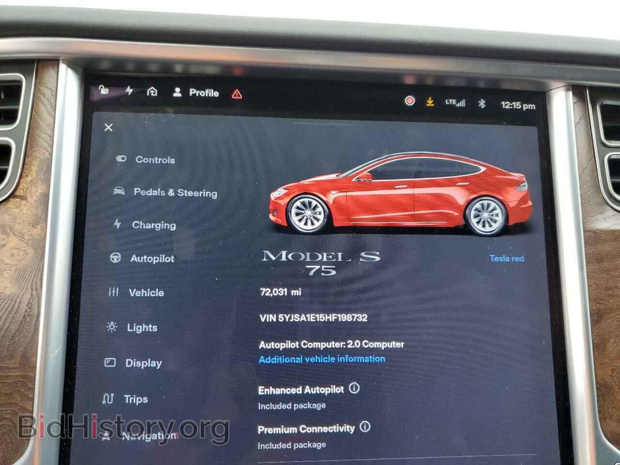 2017 TESLA MODEL S - VIN: 5YJSA1E15HF198732 - Photo 9