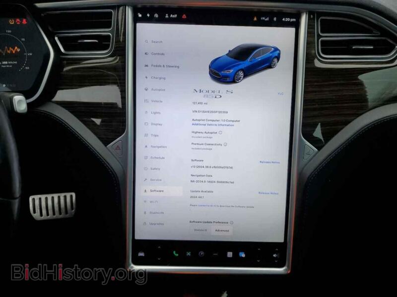 2016 Tesla MODEL S (VIN 5YJSA1E25GF120359) — фото 9 из 12