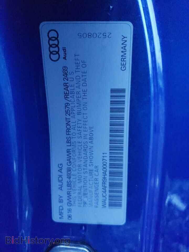 2017 AUDI S5/RS5 - VIN: WAUC4AFR9HA000711 - Фото 13