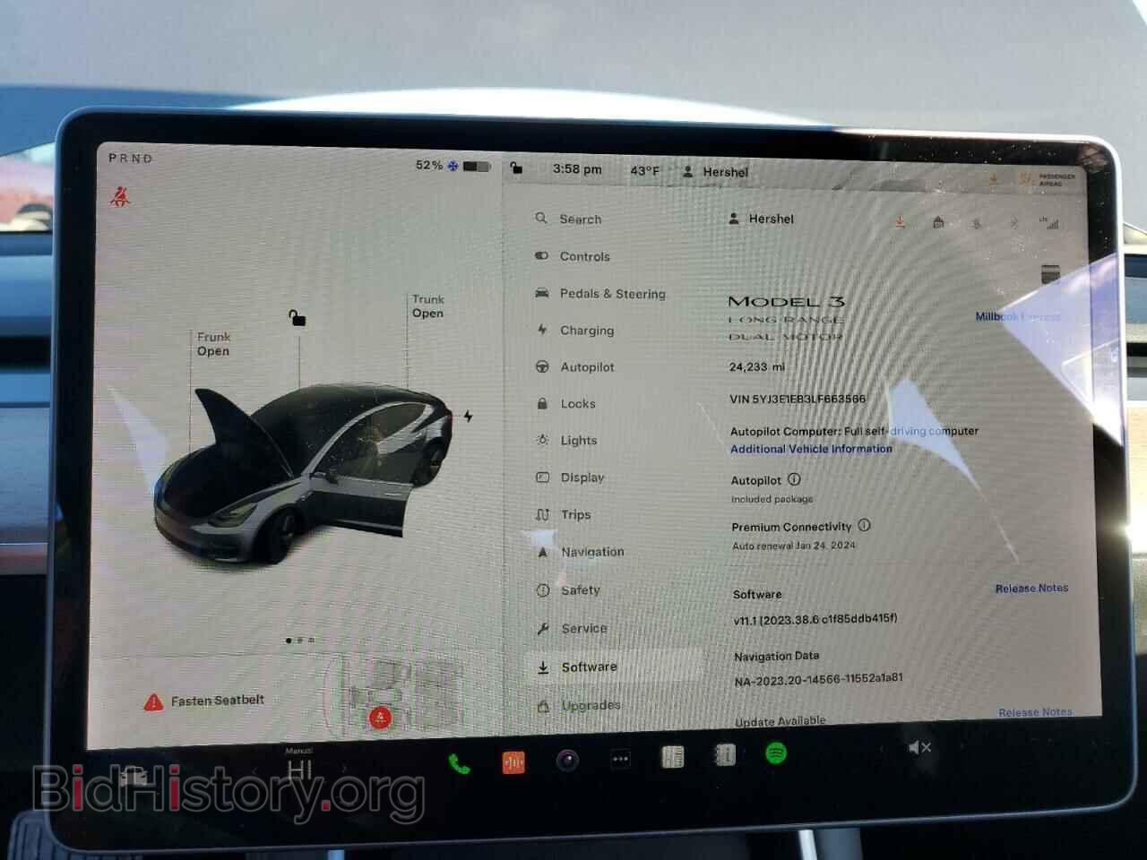 2020 TESLA MODEL 3 - VIN: 5YJ3E1EB3LF663566 - Фото 9