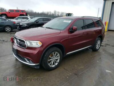 2017 Dodge DURANGO SXT, red — VIN 1C4RDJAG3HC758390, Copart