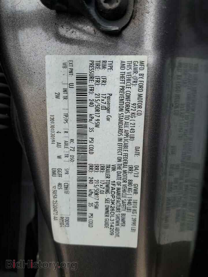 2013 FORD FOCUS - VIN: 1FADP3K26DL314209 - Photo 12