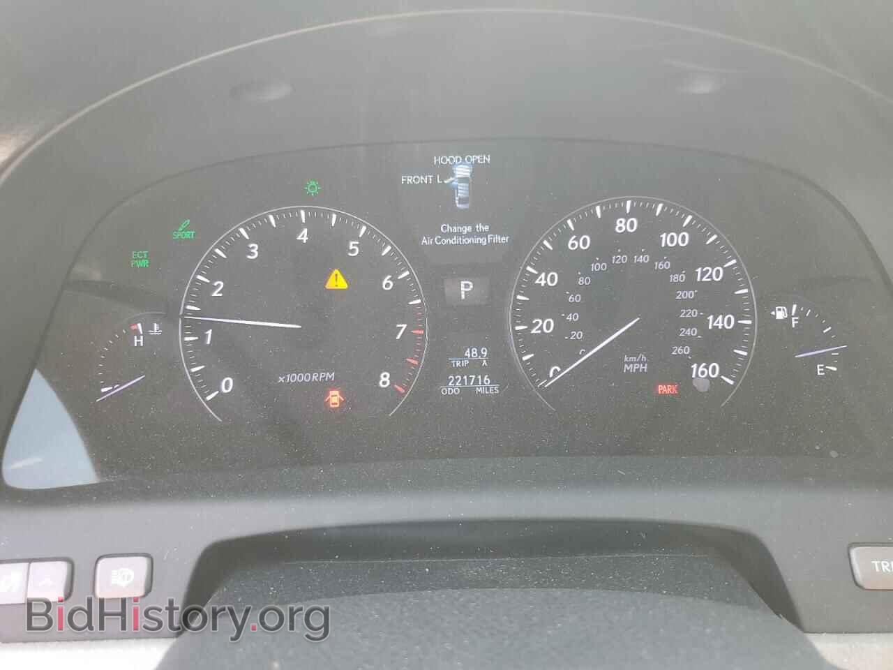 2010 LEXUS LS460 - VIN: JTHGL1EFXA5037519 - Фото 9