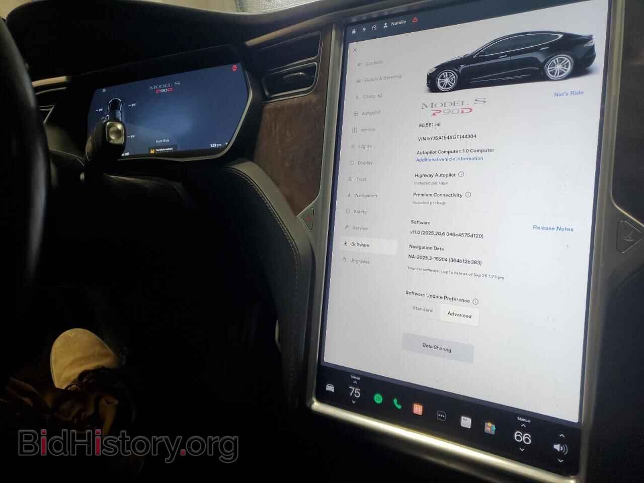 2016 TESLA MODEL S - VIN: 5YJSA1E4XGF144304 - Photo 9