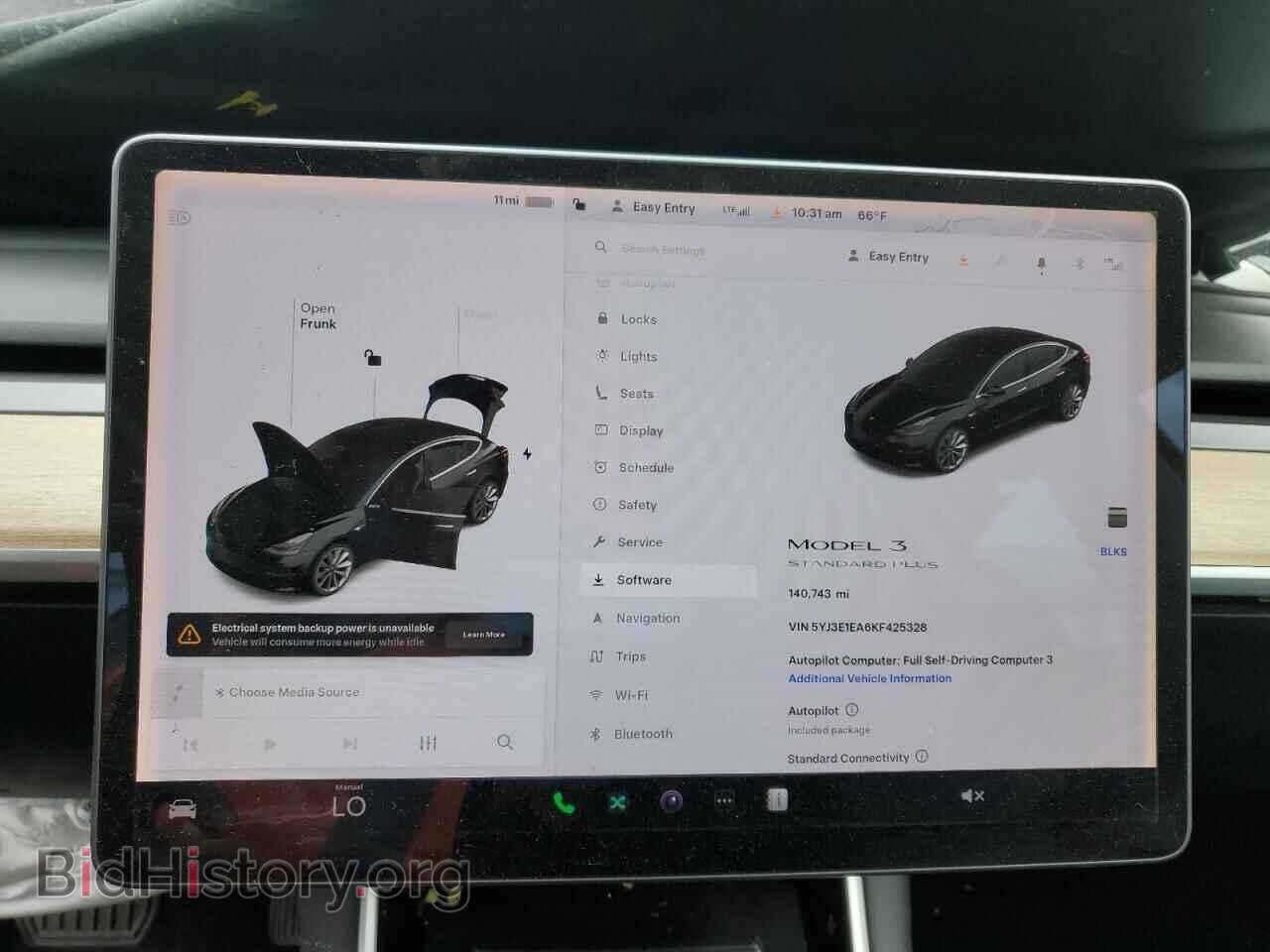 2019 TESLA MODEL 3 - VIN: 5YJ3E1EA6KF425328 - Фото 9