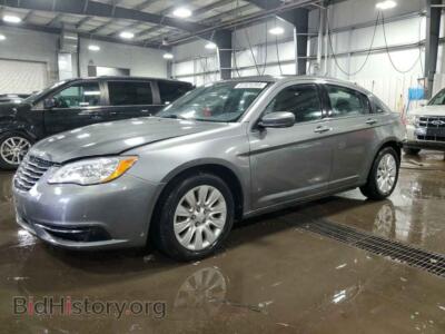 2012 Chrysler 200 LX, серый — VIN 1C3CCBAB6CN127721, Copart