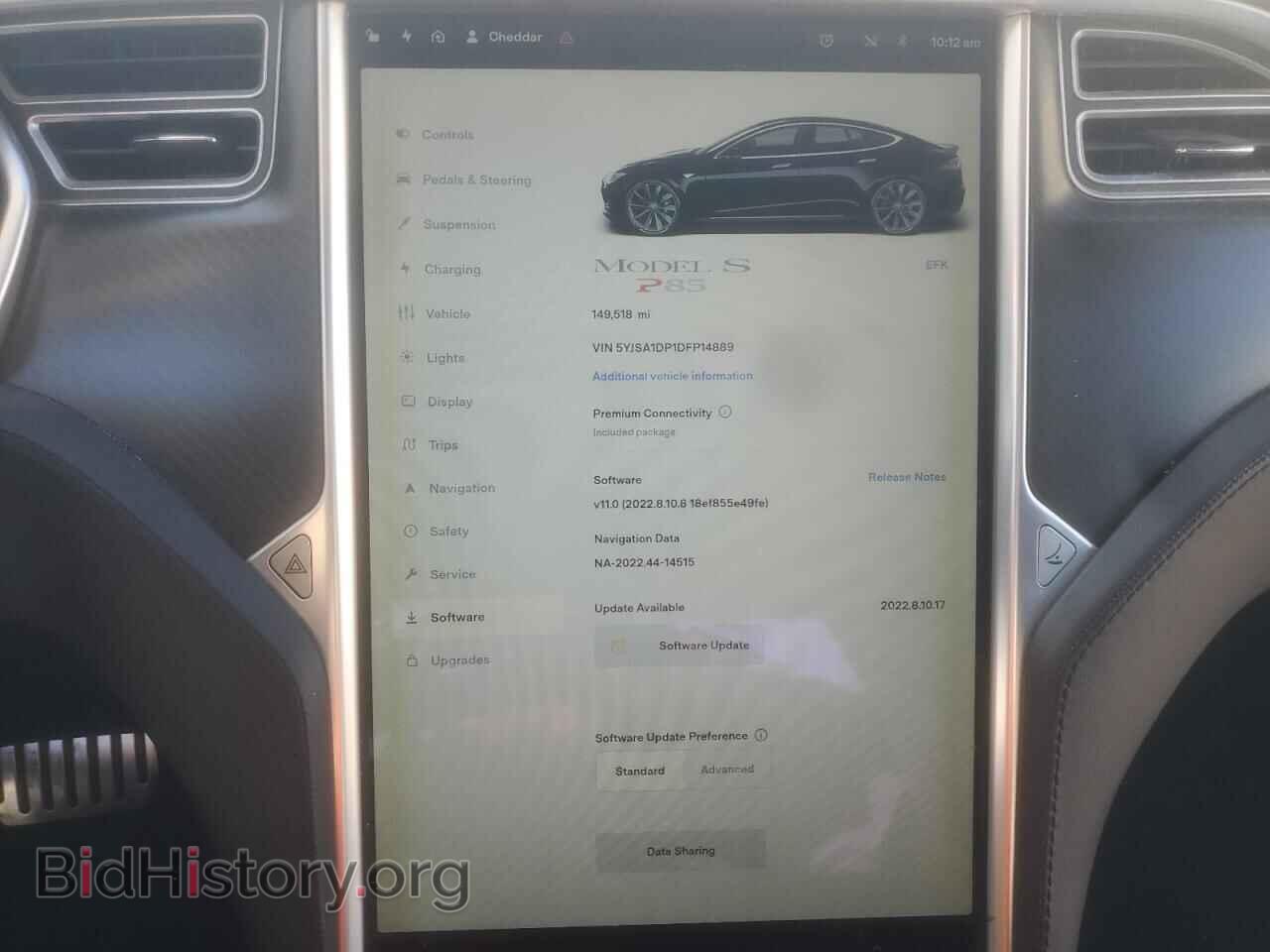 2013 TESLA MODEL S - VIN: 5YJSA1DP1DFP14889 - Photo 9