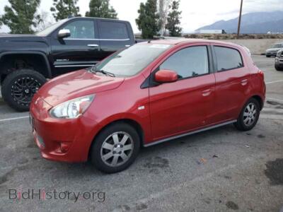 2014 Mitsubishi MIRAGE Mirage ES, красный — VIN ML32A4HJ0EH008170, Copart