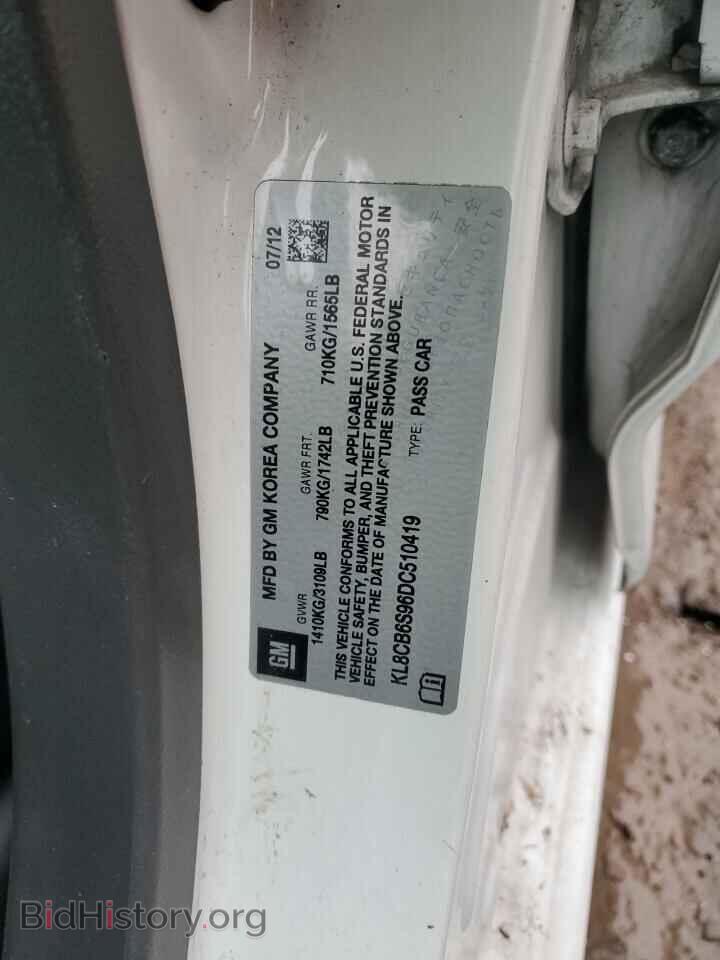 2013 CHEVROLET SPARK - VIN: KL8CB6S96DC510419 - Фото 12