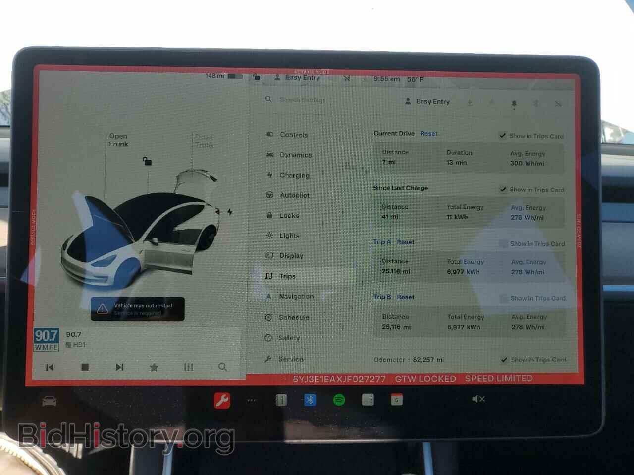 2018 TESLA MODEL 3 - VIN: 5YJ3E1EAXJF027277 - Фото 9