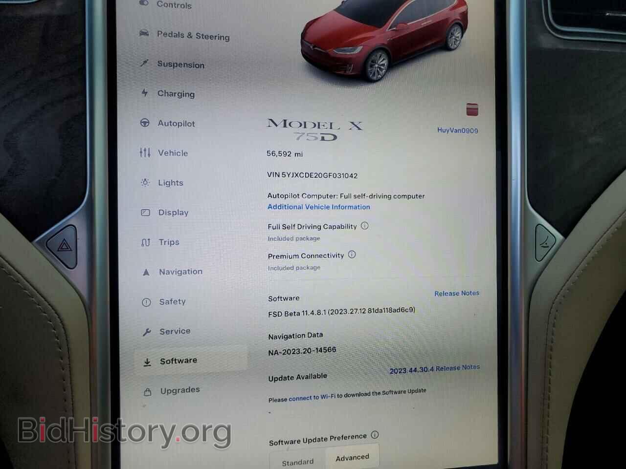2016 TESLA MODEL X - VIN: 5YJXCDE20GF031042 - Photo 9