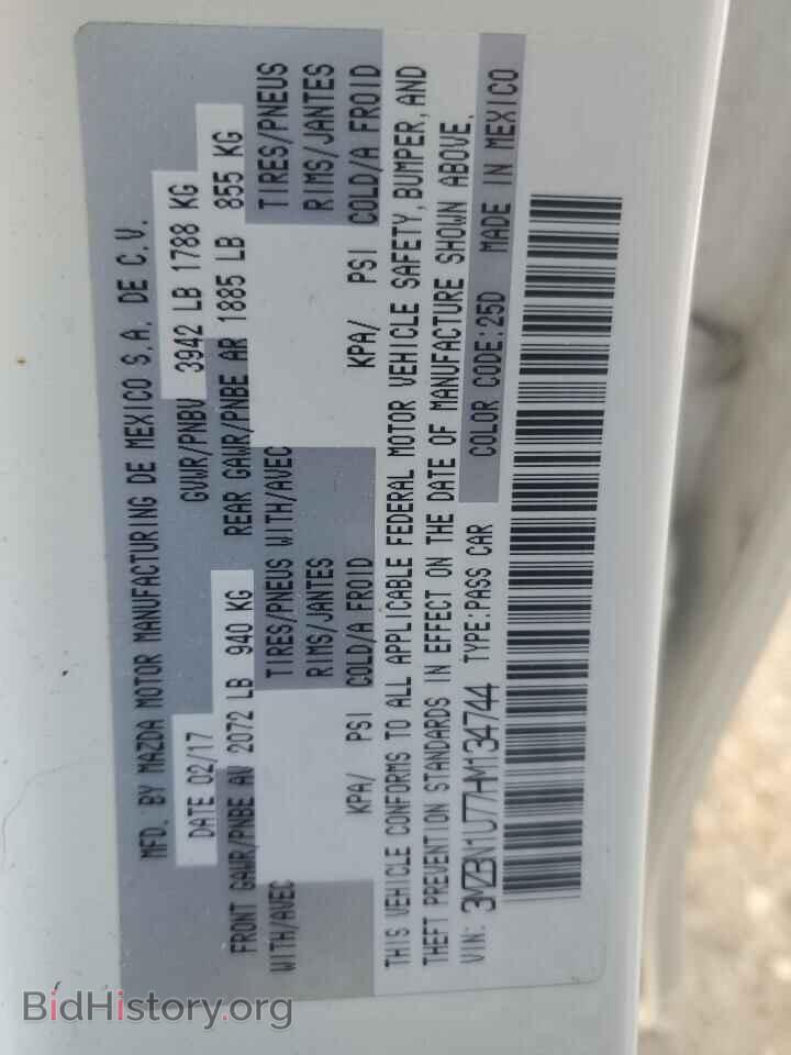 2017 MAZDA 3 - VIN: 3MZBN1U77HM134744 - Фото 12