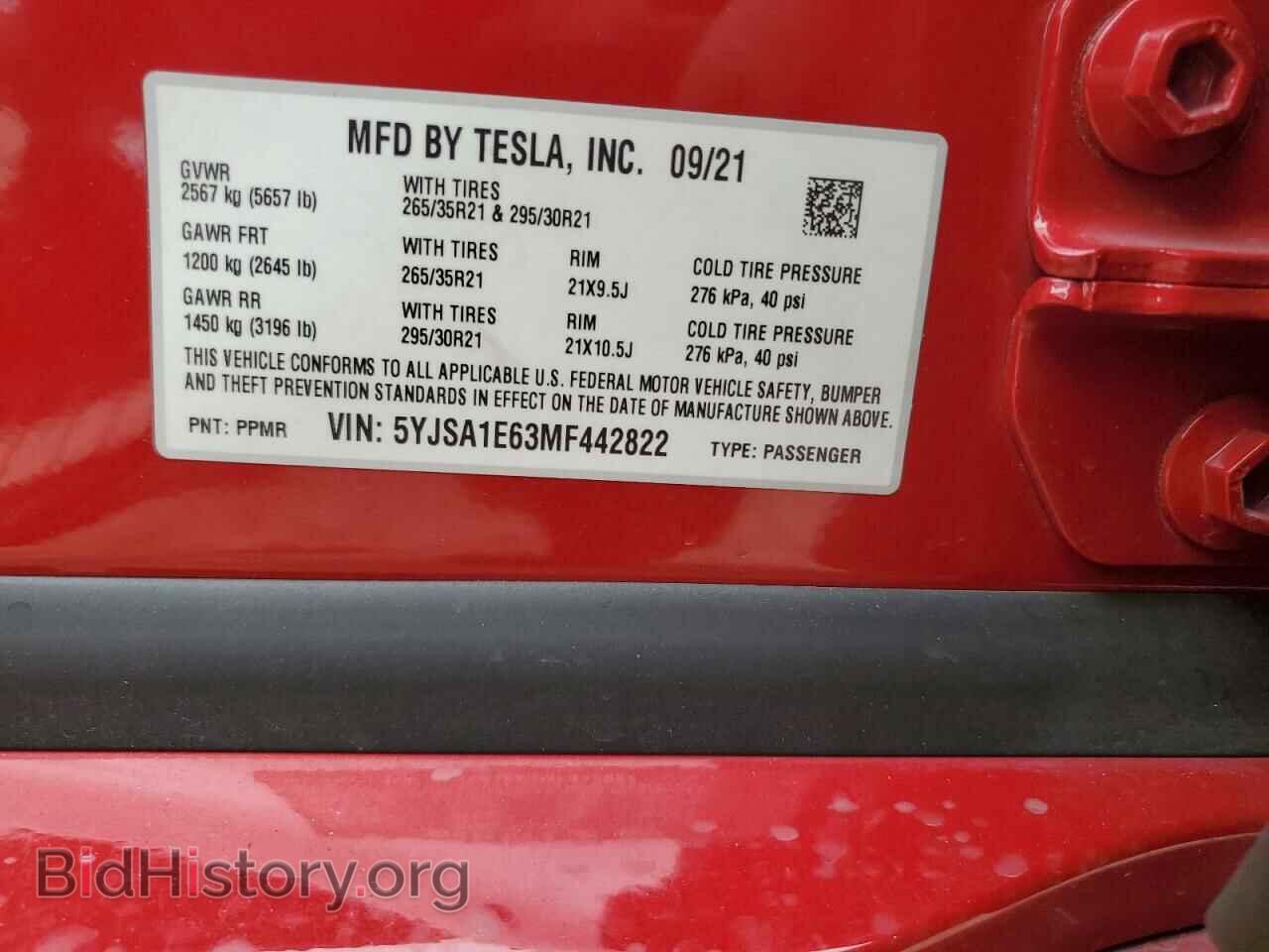 2021 TESLA MODEL S - VIN: 5YJSA1E63MF442822 - Photo 12