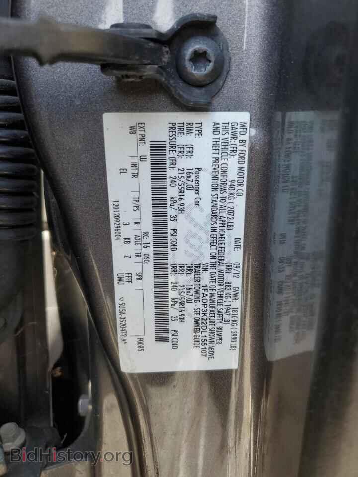 2013 FORD FOCUS - VIN: 1FADP3K22DL155107 - Фото 12