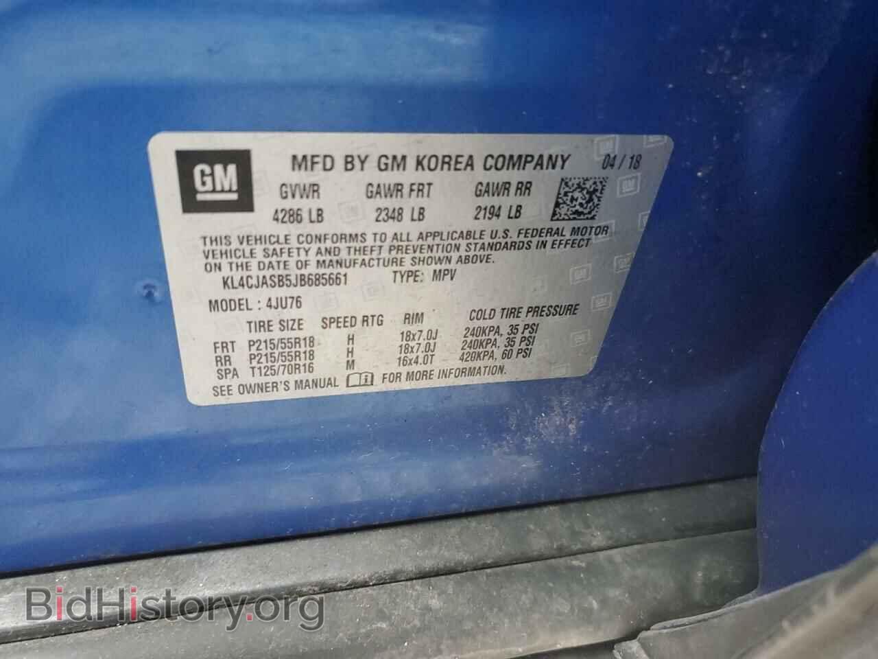 2018 BUICK ENCORE - VIN: KL4CJASB5JB685661 - Фото 14