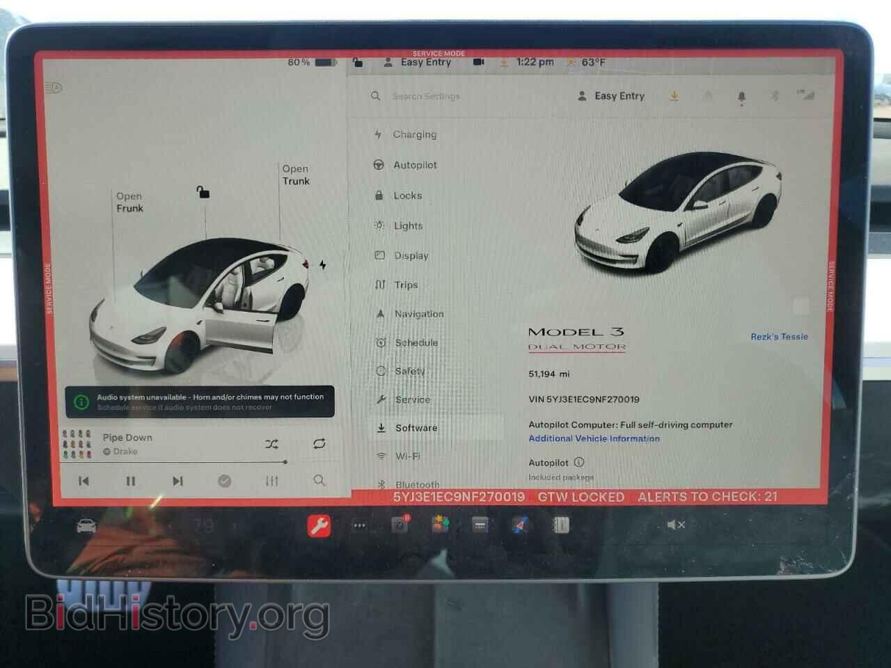 2022 TESLA MODEL 3 - VIN: 5YJ3E1EC9NF270019 - Фото 9