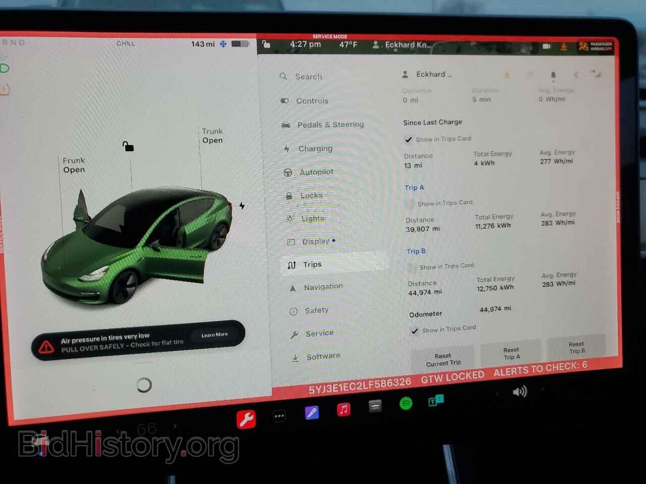 2020 TESLA MODEL 3 - VIN: 5YJ3E1EC2LF586326 - Фото 9