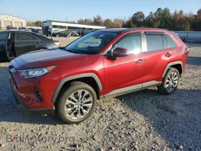 2019 Toyota RAV4 XLE Premium, бордовый — VIN 2T3C1RFV1KC014345, Copart
