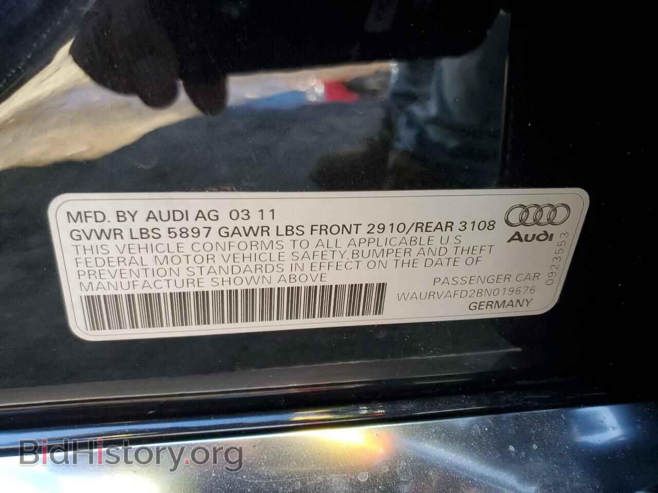 2011 AUDI A8 - VIN: WAURVAFD2BN019676 - Фото 12