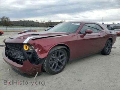 2019 Dodge CHALLENGER SXT, бордовый — VIN 2C3CDZAG5KH557300, Copart