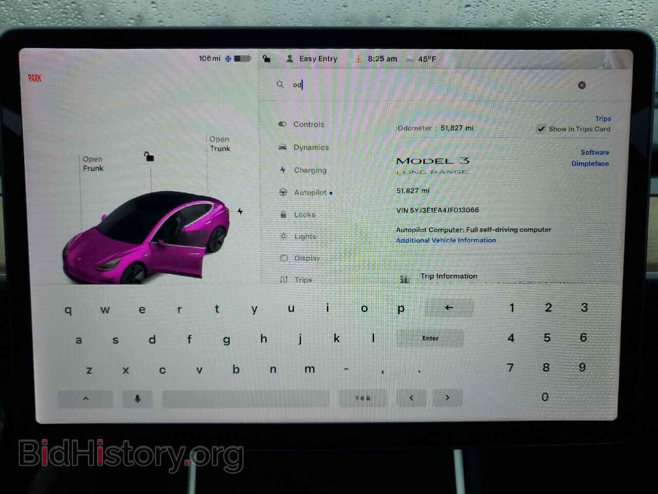 2018 TESLA MODEL 3 - VIN: 5YJ3E1EA4JF013066 - Фото 9