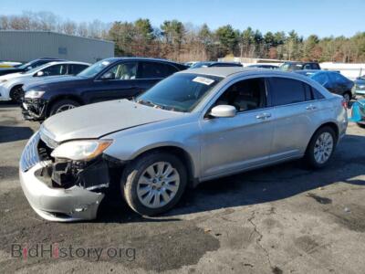 2012 Chrysler 200 LX, серебристый — VIN 1C3CCBAB5CN320801, Copart