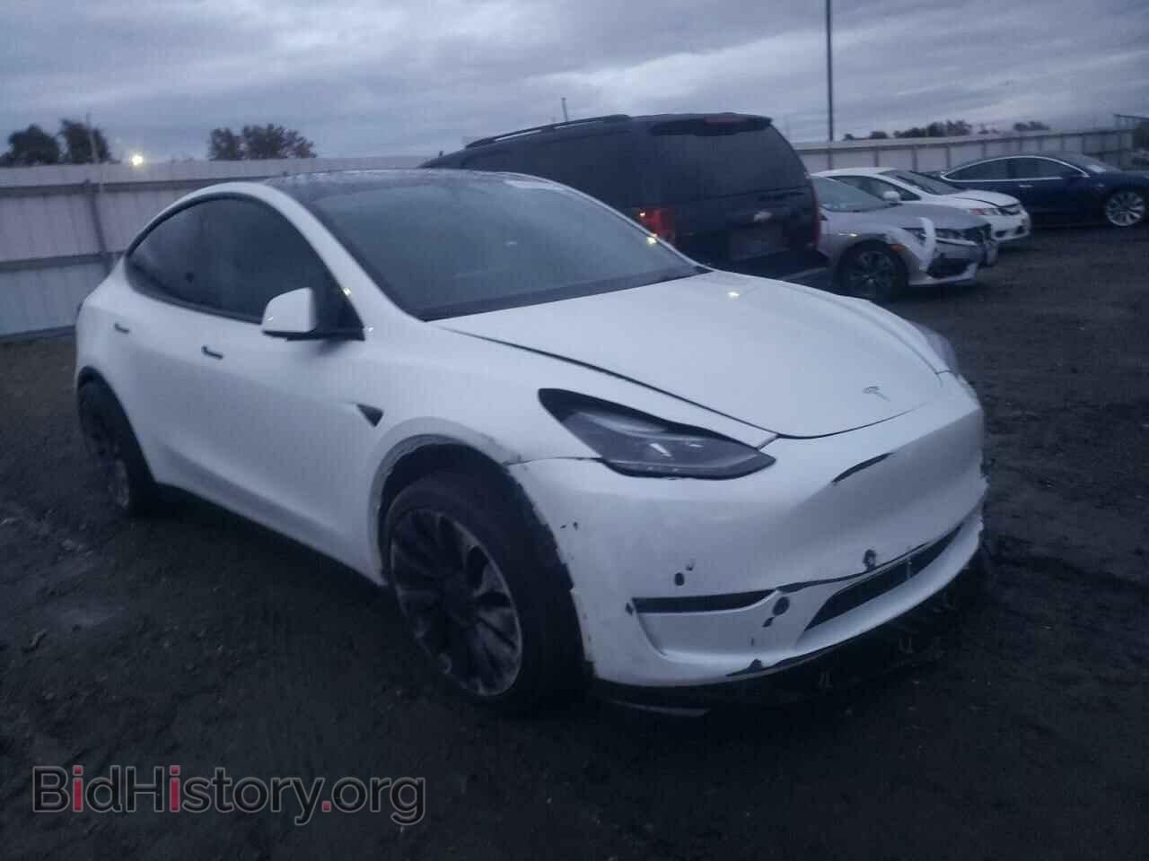 2022 TESLA MODEL Y - VIN: 7SAYGDEF2NF406490 - Фото 4