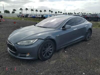 2013 Tesla MODEL S, серый — VIN 5YJSA1DN1DFP25857, Copart