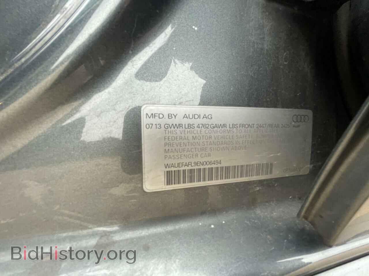 2014 AUDI A4 - VIN: WAUEFAFL9EN006494 - Фото 10