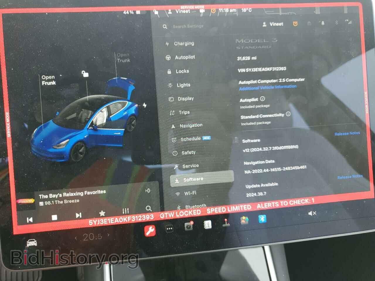 2019 TESLA MODEL 3 - VIN: 5YJ3E1EA0KF312393 - Photo 9