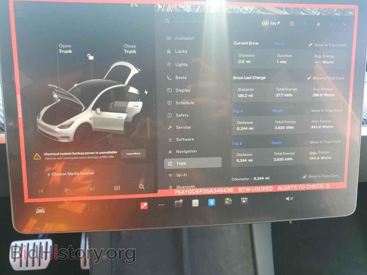 2025 TESLA MODEL Y - VIN: 7SAYGDEF0SA348436 - Фото 9
