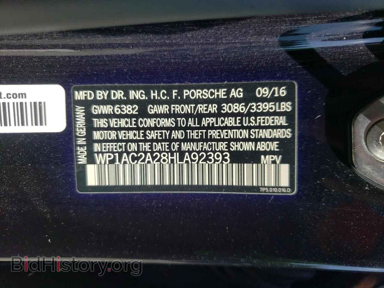 2017 PORSCHE CAYENNE - VIN: WP1AC2A28HLA92393 - Фото 13