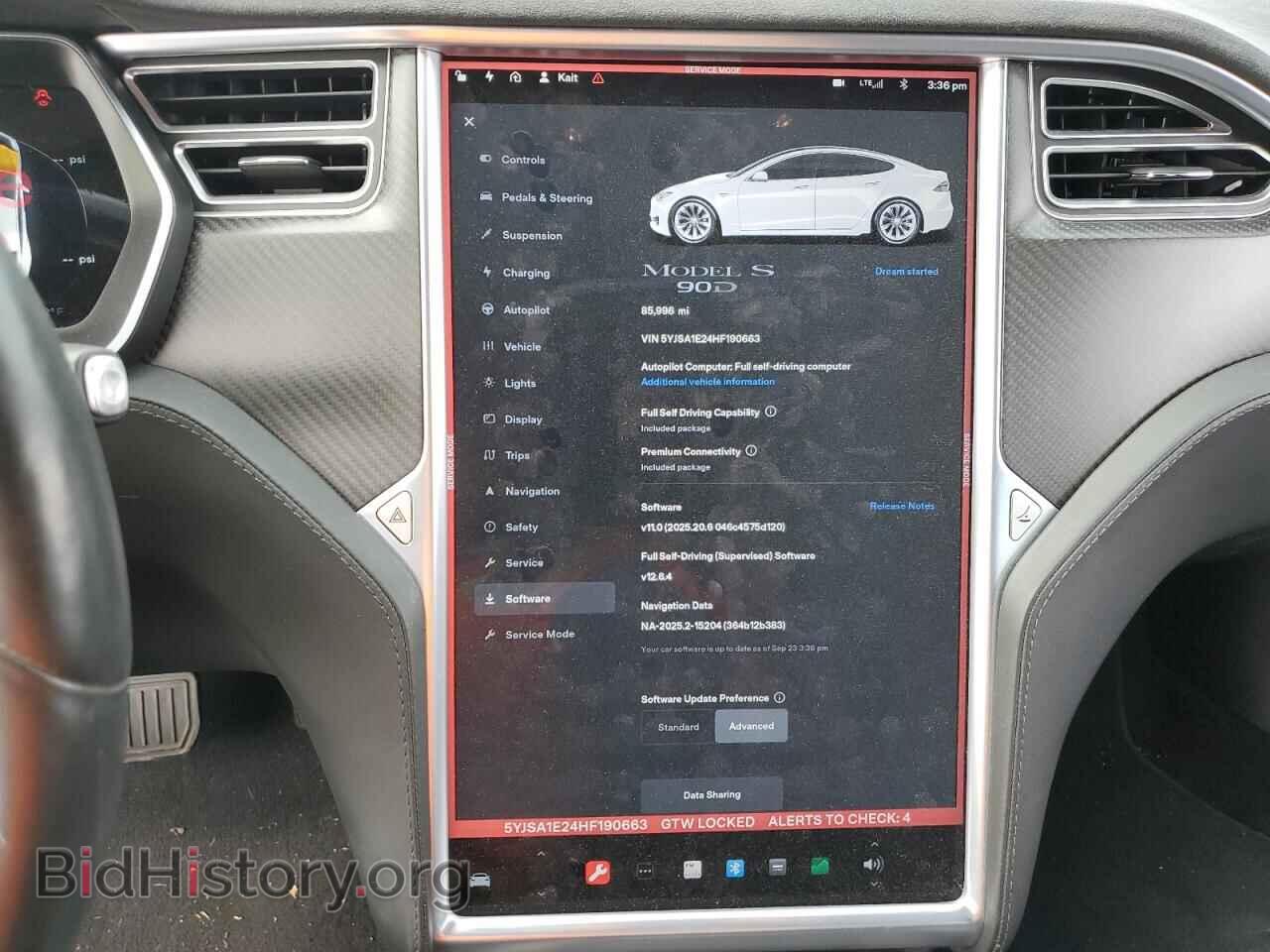 2017 TESLA MODEL S - VIN: 5YJSA1E24HF190663 - Фото 9