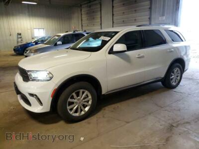 2022 Dodge DURANGO SXT, белый — VIN 1C4RDJAG6NC189692, Copart