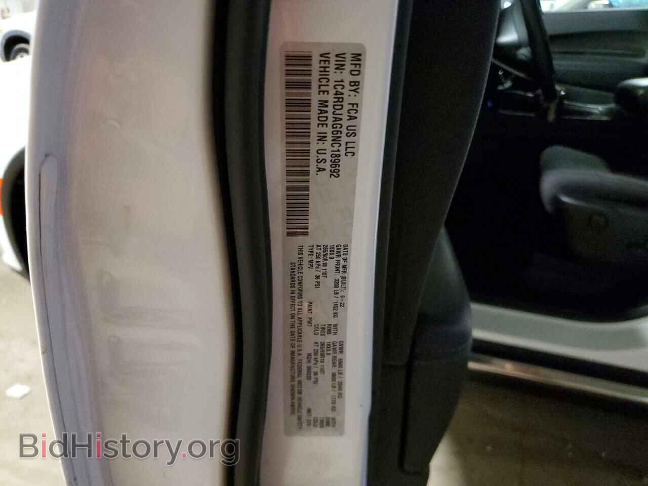 2022 DODGE DURANGO - VIN: 1C4RDJAG6NC189692 - Photo 13