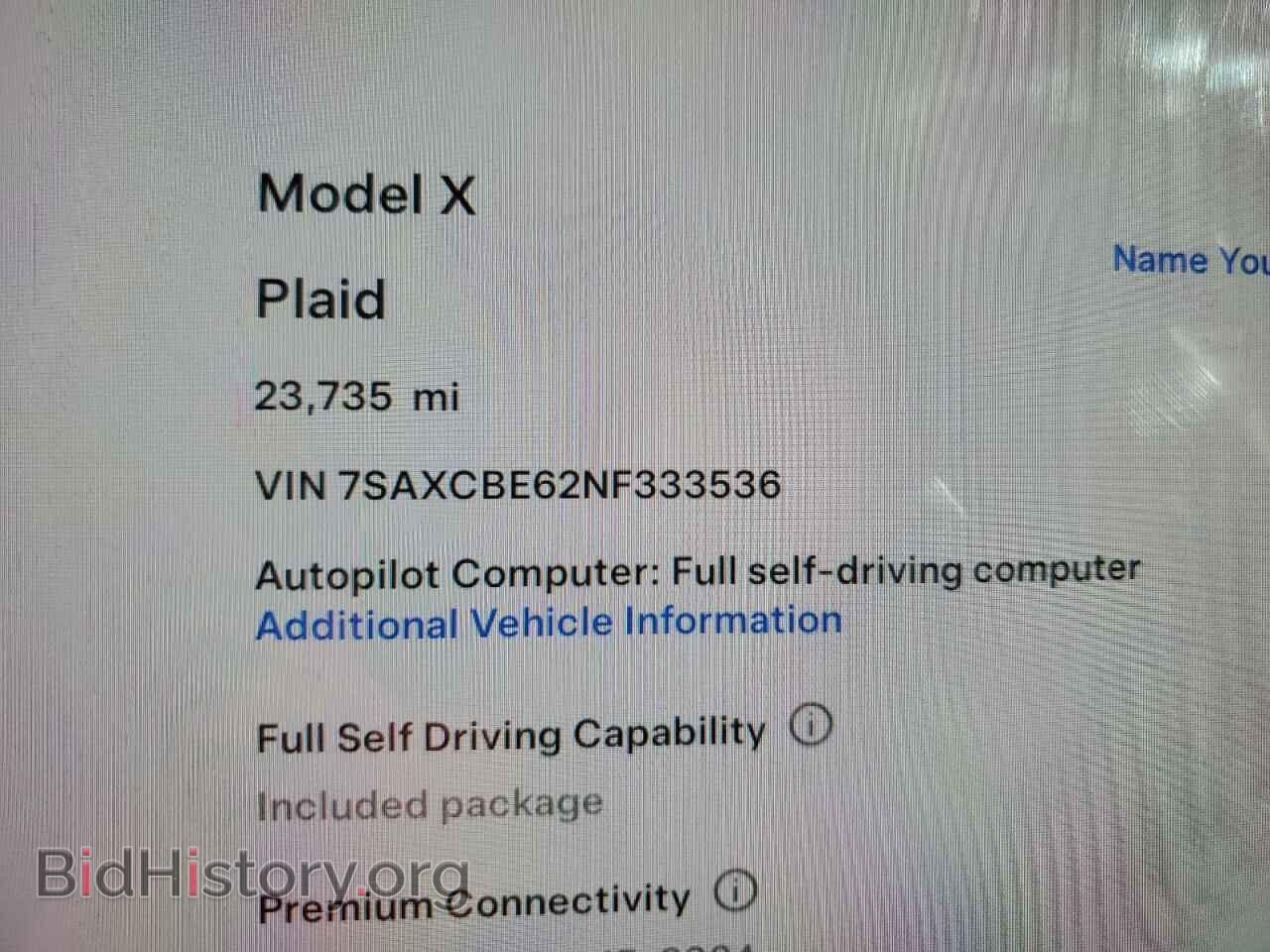 2022 TESLA MODEL X - VIN: 7SAXCBE62NF333536 - Photo 9
