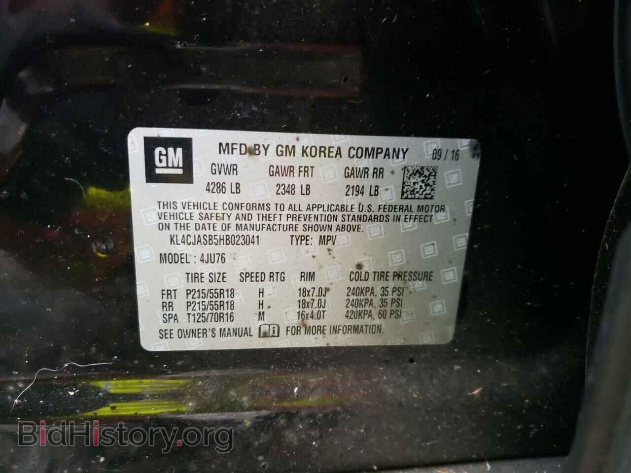 2017 BUICK ENCORE - VIN: KL4CJASB5HB023041 - Photo 13