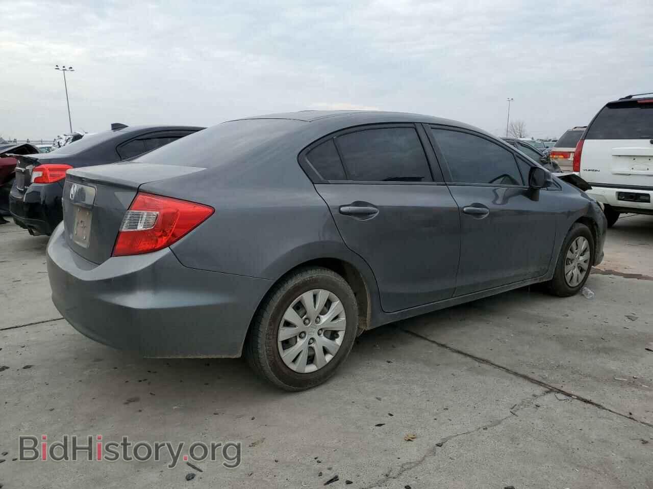 2012 HONDA CIVIC - VIN: 2HGFB2F57CH596616 - Фото 3