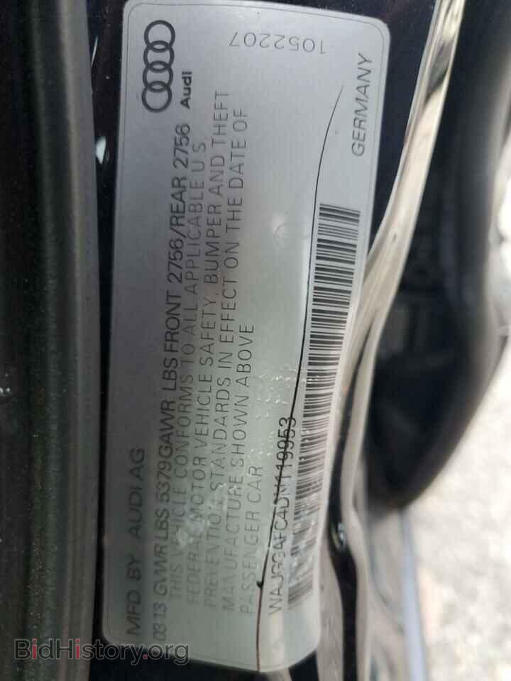 2013 AUDI A6 - VIN: WAUGGAFC4DN119953 - Фото 13