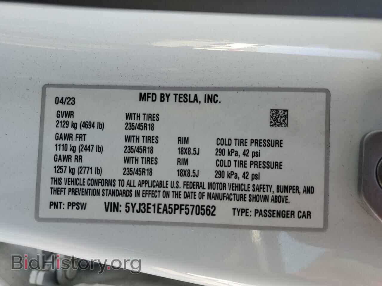 2023 TESLA MODEL 3 - VIN: 5YJ3E1EA5PF570562 - Фото 13