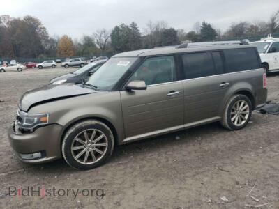 2014 Ford FLEX Limited, светло-коричневый — VIN 2FMHK6D84EBD31293, Copart