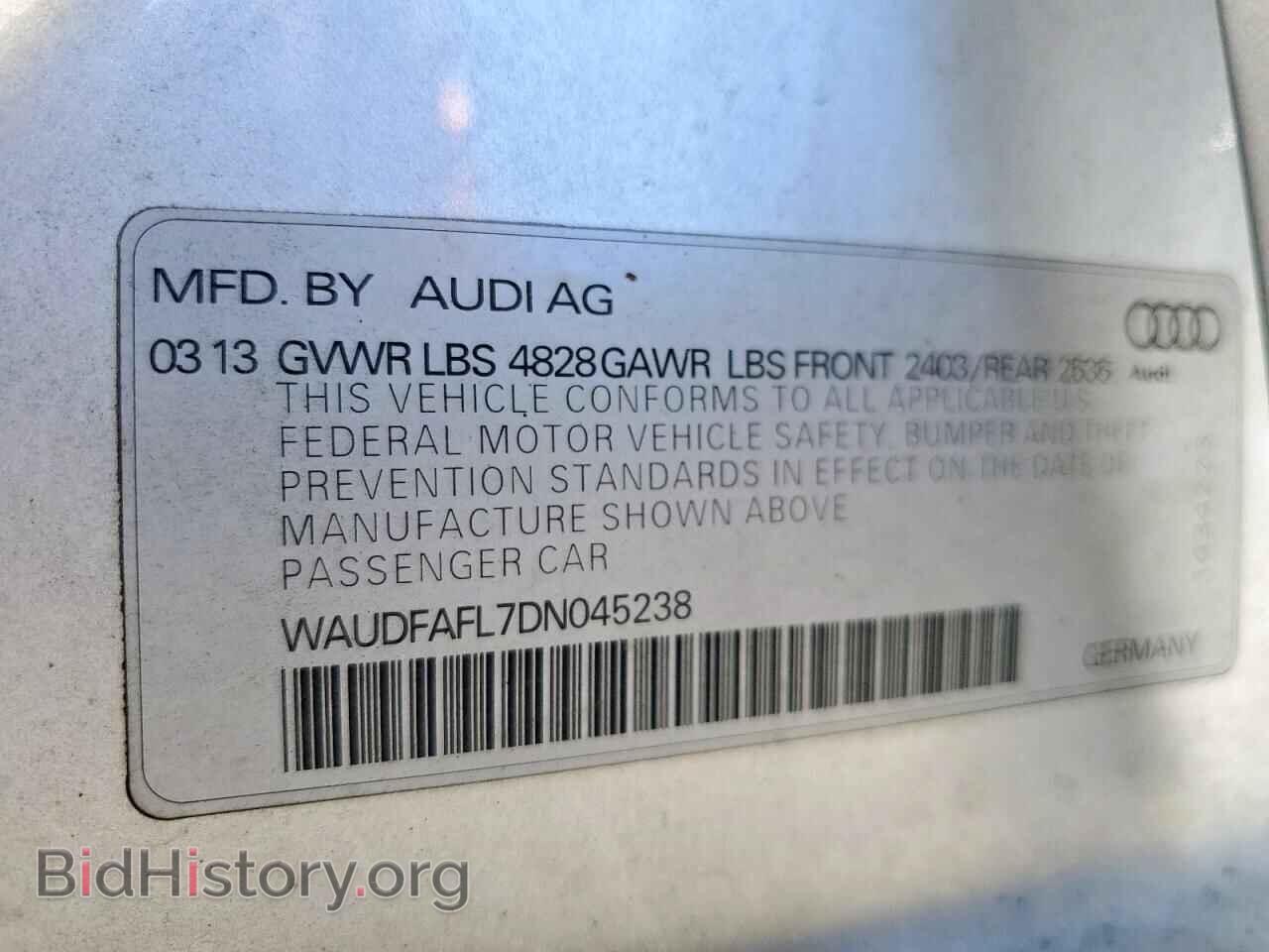 2013 AUDI A4 - VIN: WAUDFAFL7DN045238 - Photo 12